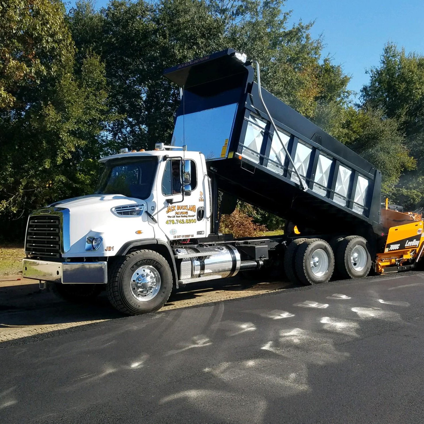 a Jack Buckland Paving truck